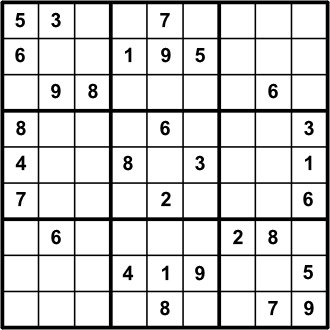 Easy sudoku puzzle with 30 clues